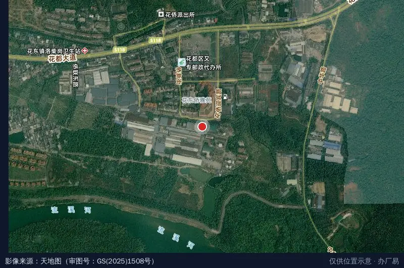 广弘物流园卫星位置示意图