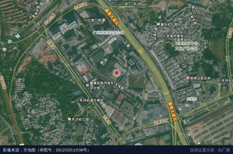 雅智电商物流园卫星位置示意图