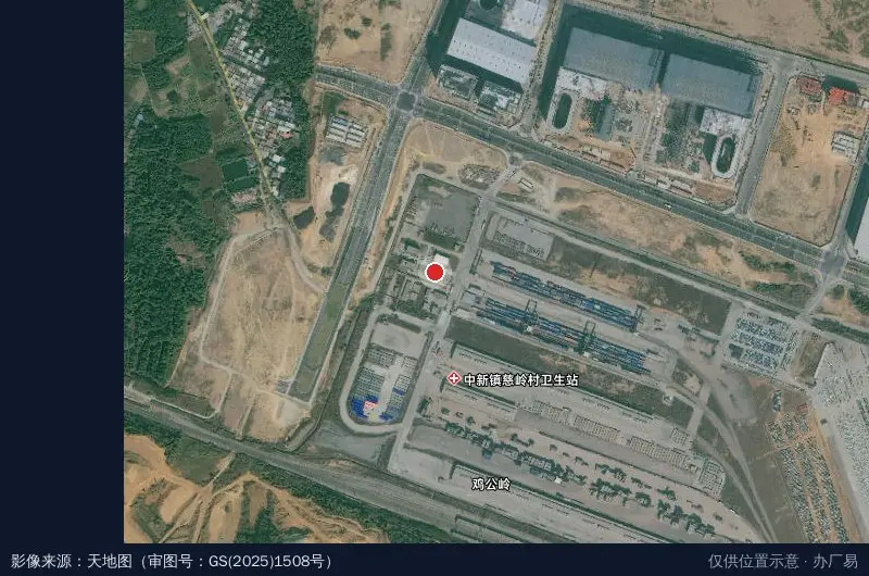 增城铁路物流园卫星位置示意图