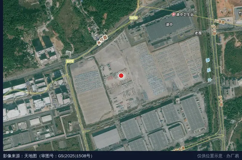 创优物流园(汽车物流华南集散中心)卫星位置示意图