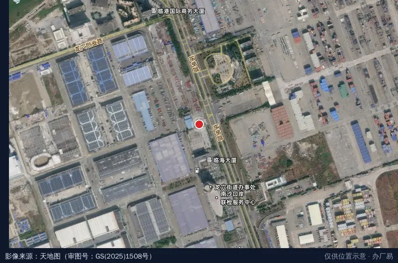 广州南沙保税港区物流区卫星位置示意图