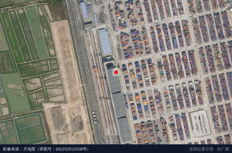 广州南沙国际物流中心(北区)卫星位置示意图