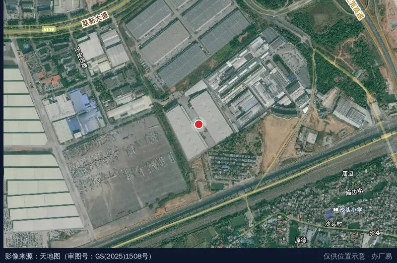 广州奥航仙村物流园卫星位置示意图