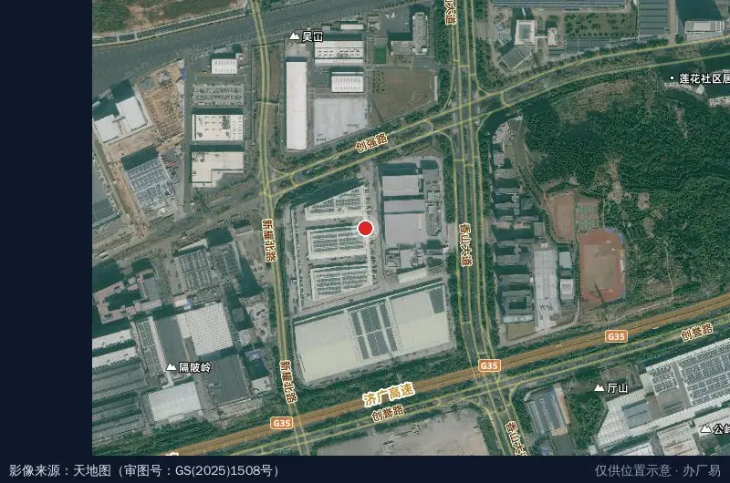 威星物流园卫星位置示意图