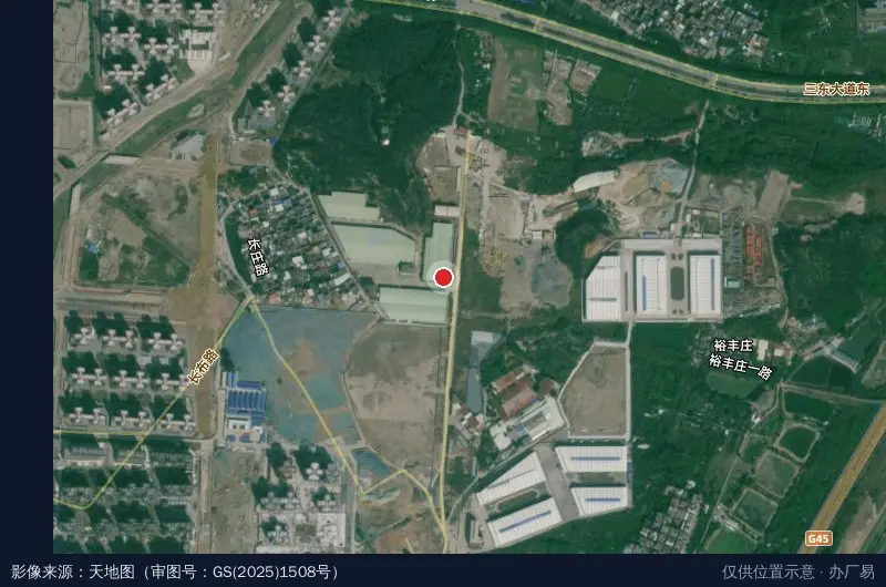 高端定制新材料产业园卫星位置示意图