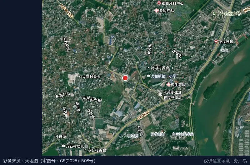 长智产业园卫星位置示意图