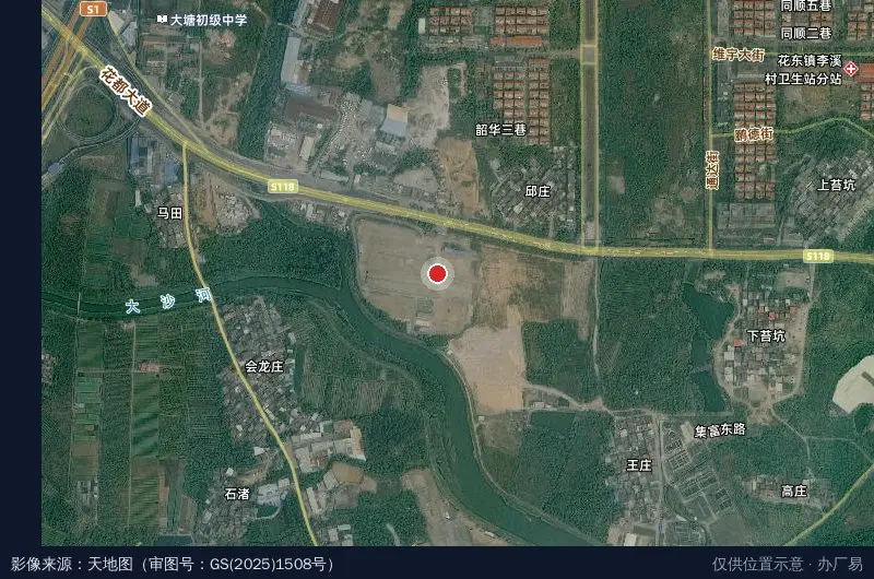 慧航智谷产业园卫星位置示意图