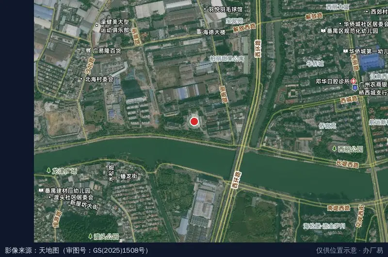 西丽产业园卫星位置示意图
