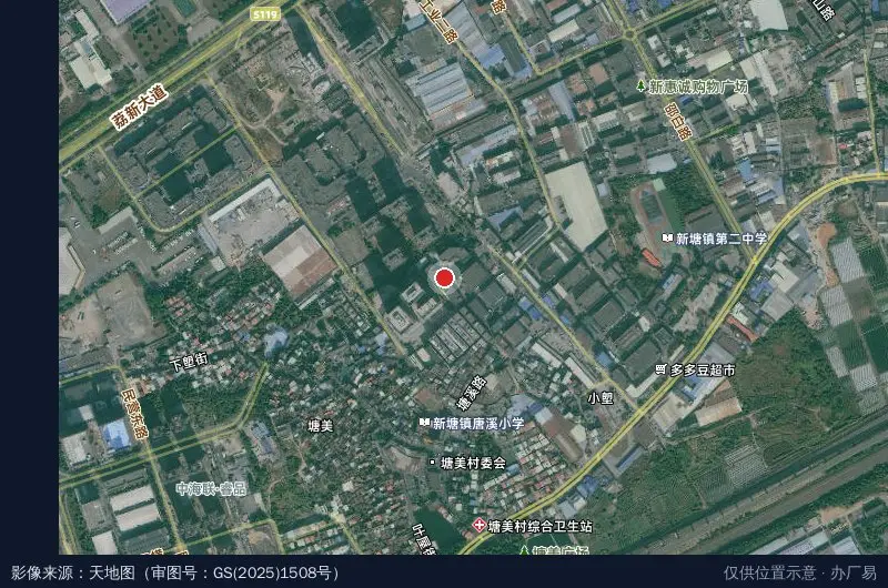均泰产业园卫星位置示意图