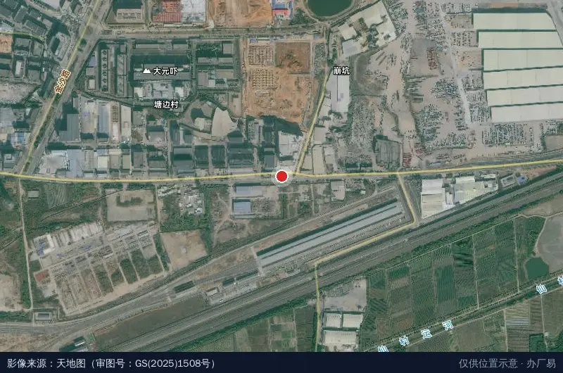 中坚产业园卫星位置示意图
