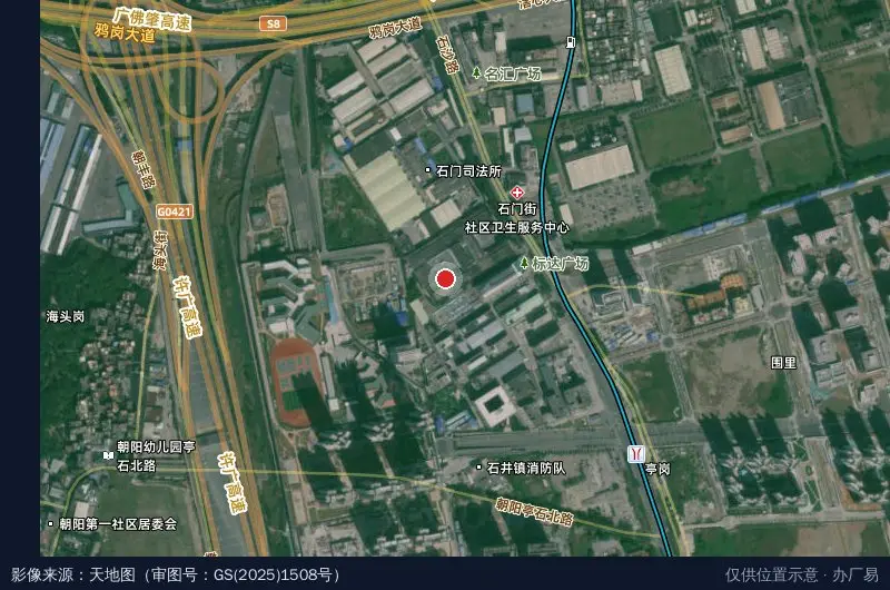 正达产业园卫星位置示意图
