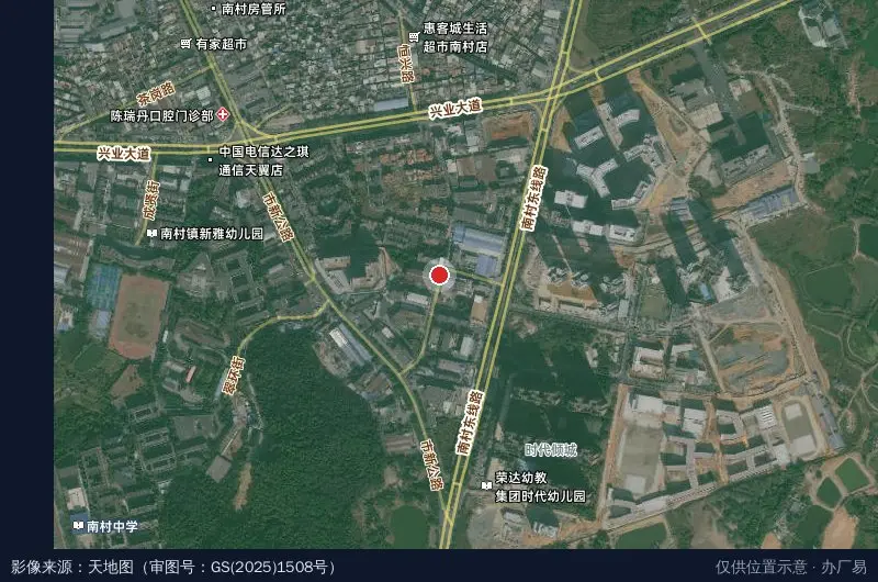 和顺产业园卫星位置示意图