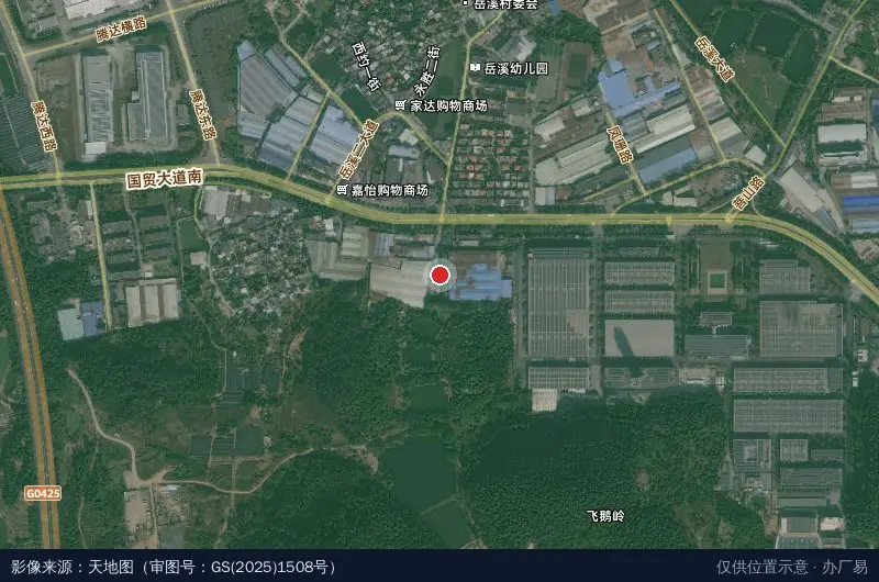 卓悦产业园卫星位置示意图