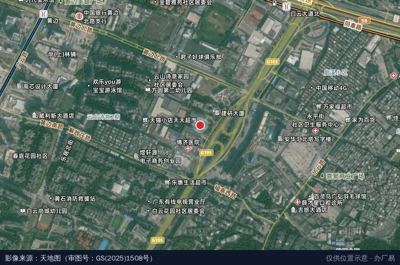 好商汇数字经济产业园卫星位置示意图