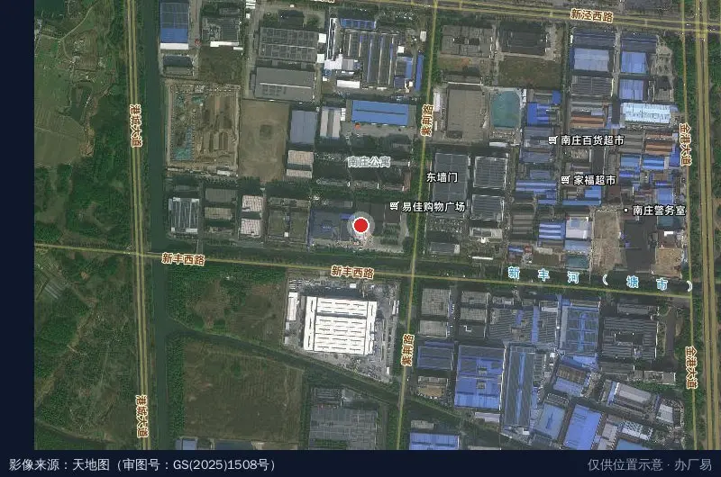 旺西工业园北区卫星位置示意图