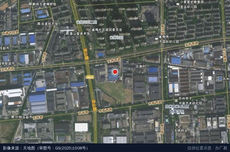 华天动力工业园卫星位置示意图