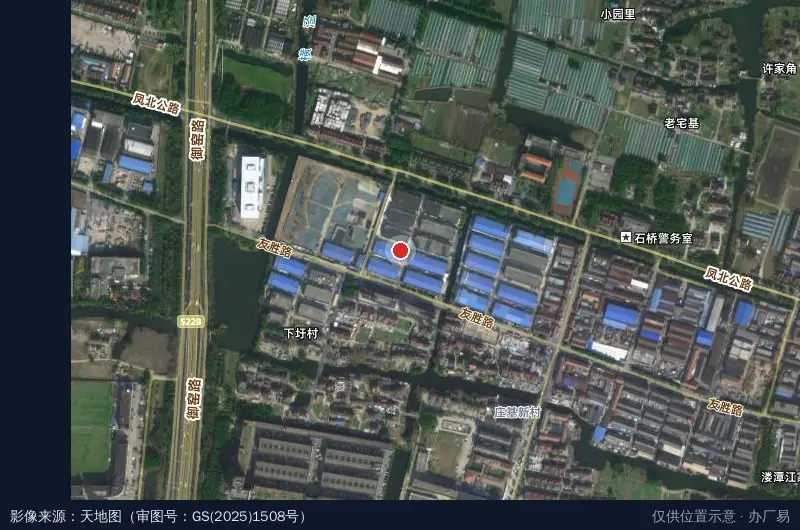 友联工业园卫星位置示意图