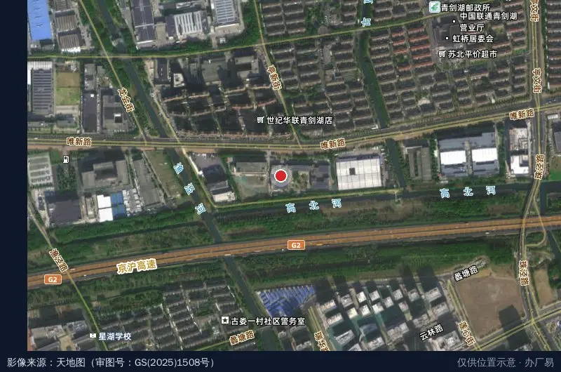 星克斯科技产业园卫星位置示意图