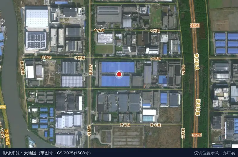 锦珂工业园卫星位置示意图