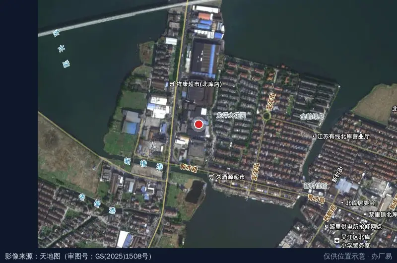 泰升工业园卫星位置示意图