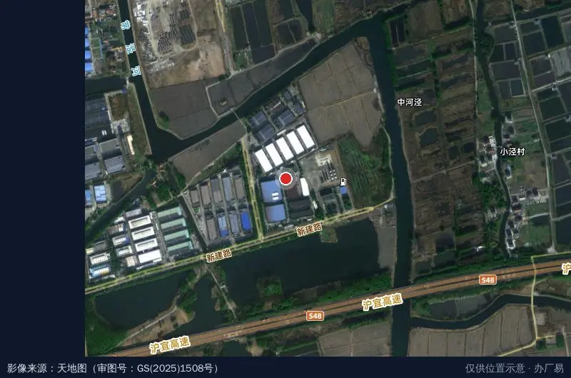 金顺达工业园卫星位置示意图