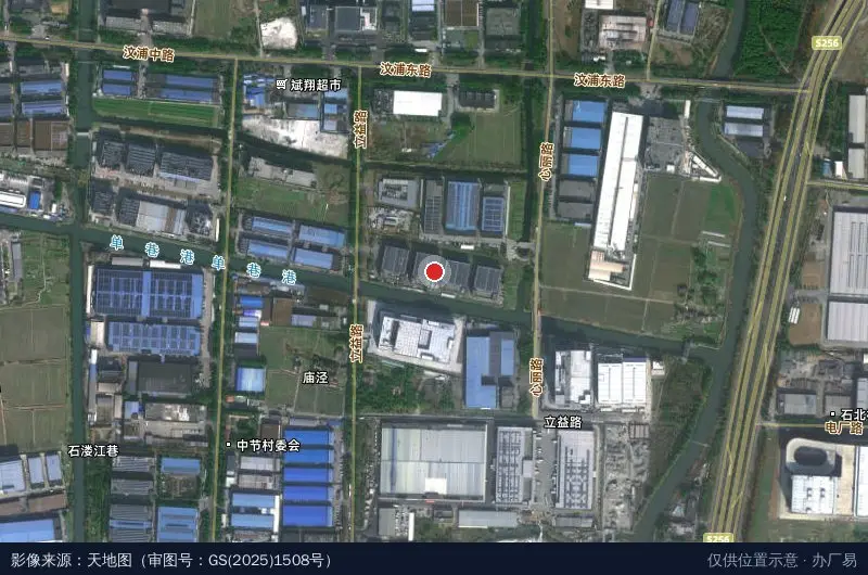 源顺达工业园区卫星位置示意图