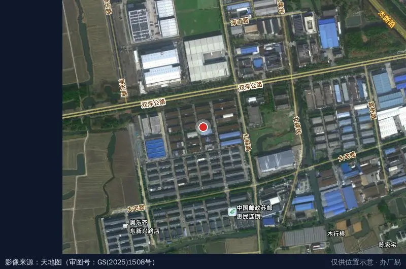 富桥工业园3期卫星位置示意图