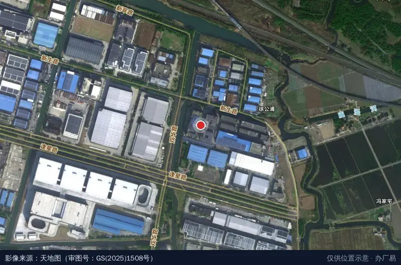 铭斯工业园卫星位置示意图