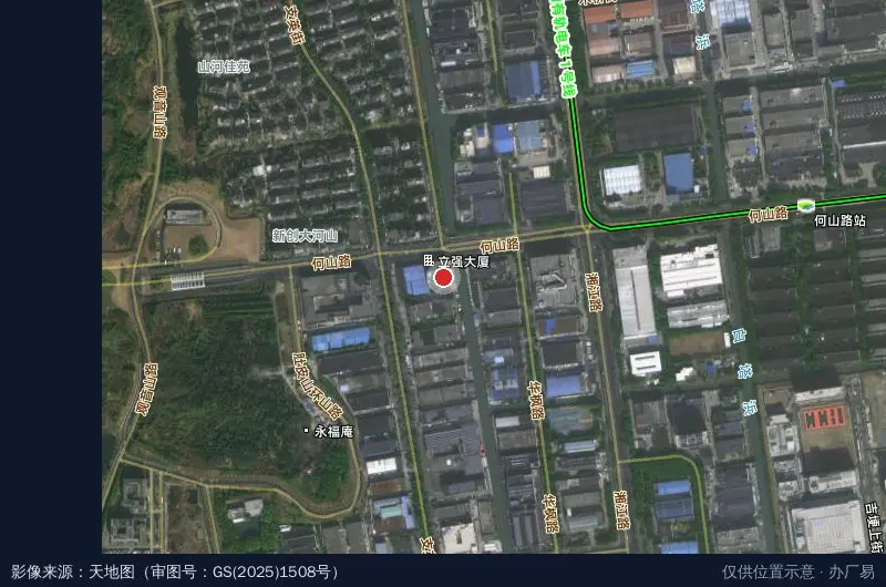 新晋科技园卫星位置示意图
