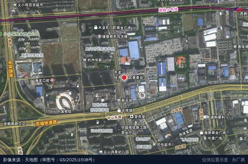 澳华科技产业园卫星位置示意图