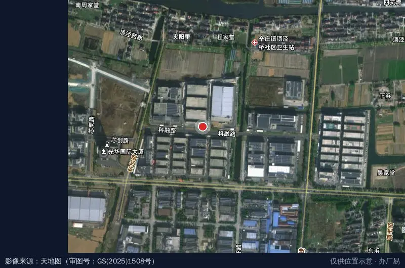 睡眠科技产业园卫星位置示意图