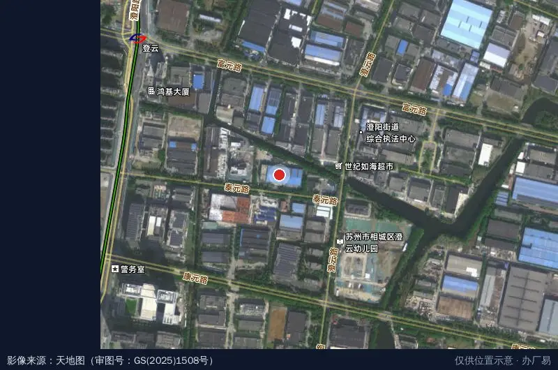 苏州宏能永乐科技园卫星位置示意图