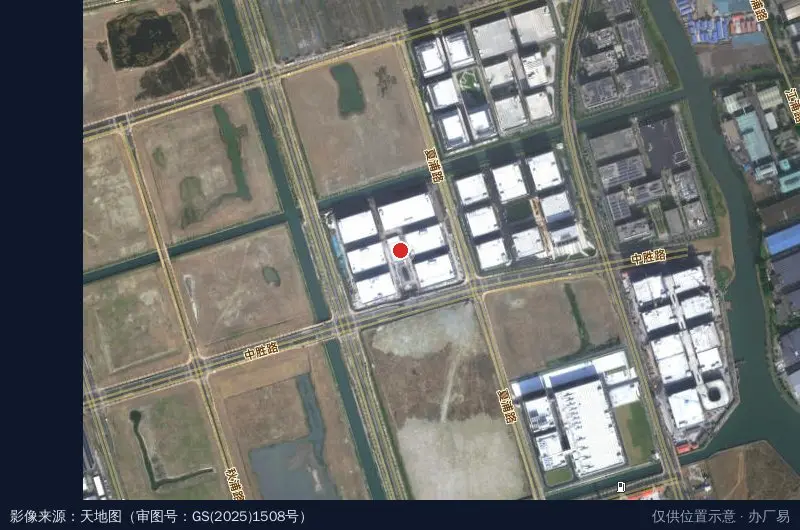 金光科技产业园金光一号卫星位置示意图