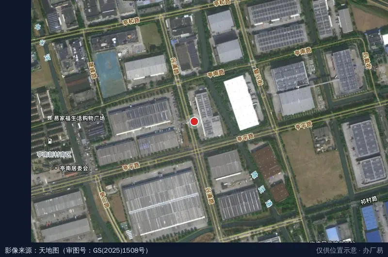苏州普洛斯物流园(兴浦路)卫星位置示意图
