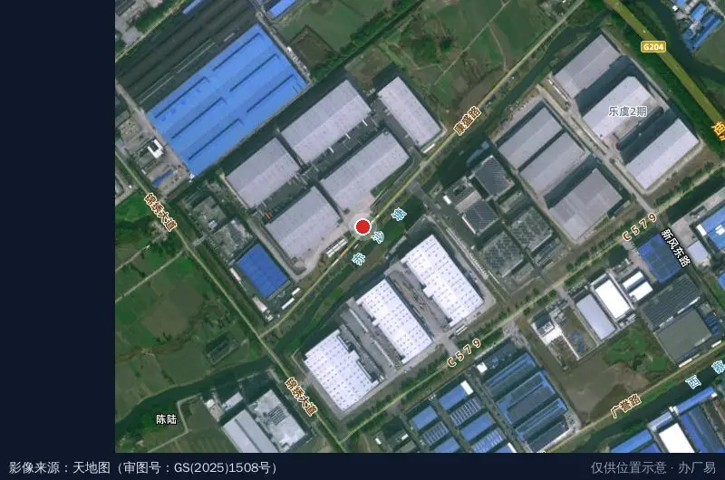 普洛斯常熟支塘物流园卫星位置示意图