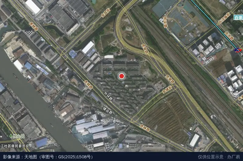 一力苏州物流园卫星位置示意图