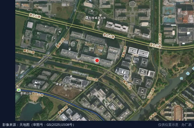 苏州198数字文化产业园卫星位置示意图