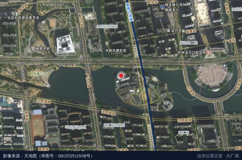 中逸智创产业园卫星位置示意图