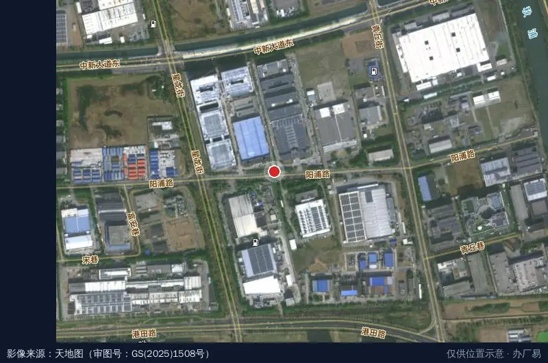 元驱(蓝思)产业园卫星位置示意图