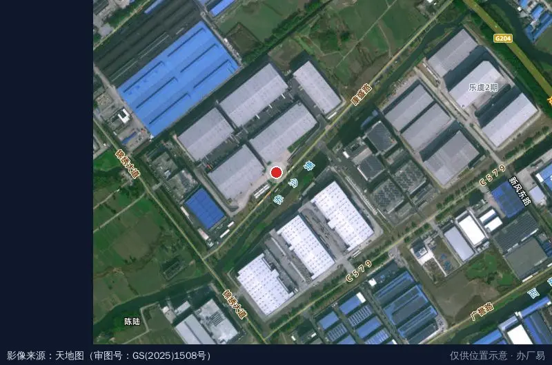 常熟普盛综合产业园卫星位置示意图