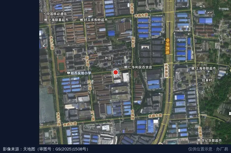 苏州亿利产业园卫星位置示意图