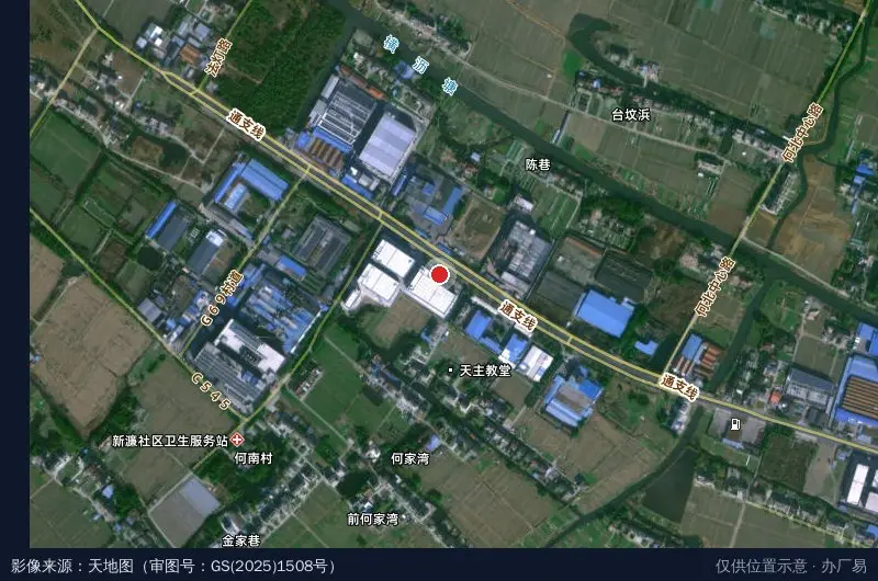 苏州督王府红木产业园卫星位置示意图