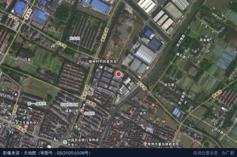 常熟经济技术开发区第十产业园卫星位置示意图