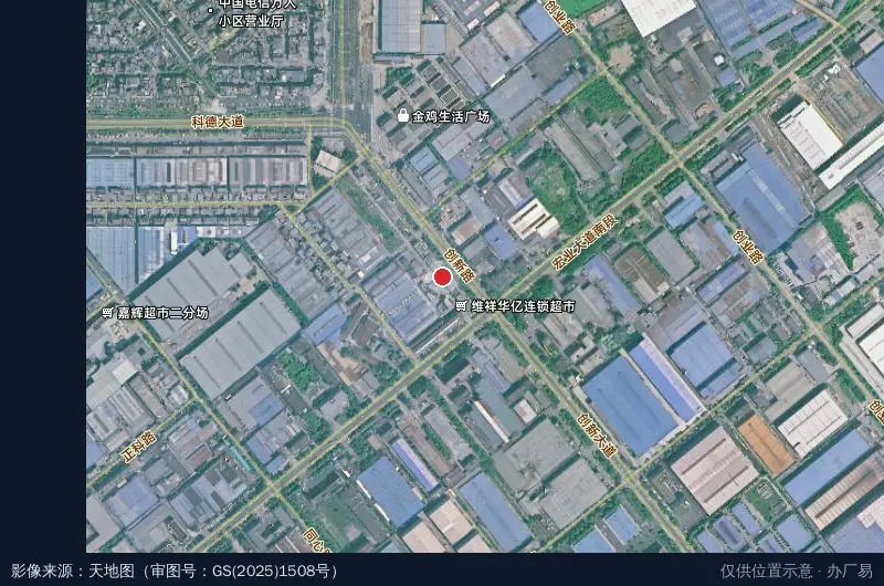 创兴之家工业园C区卫星位置示意图