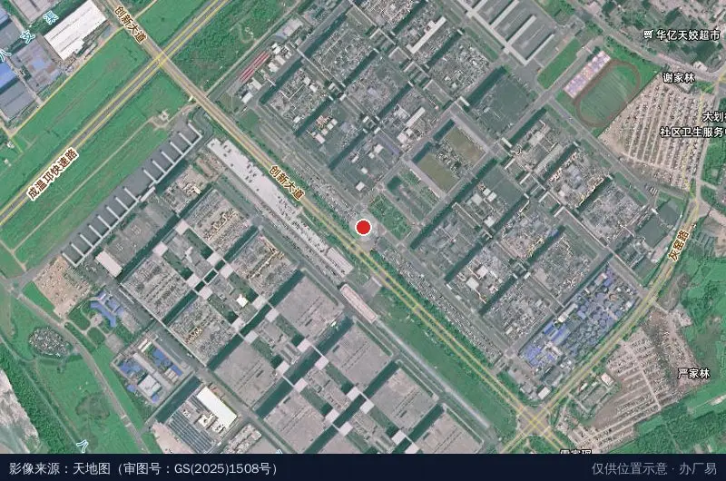 比亚迪工业园卫星位置示意图