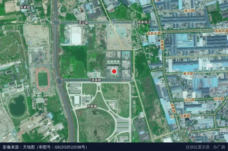 宏达电子创新基地卫星位置示意图