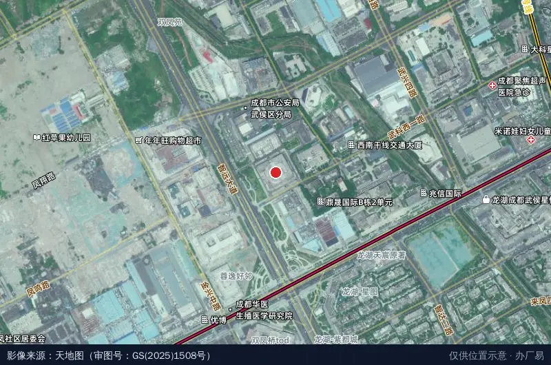 新泓道·瑞景产业园卫星位置示意图
