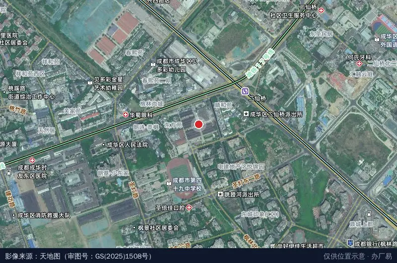 萌想星球 ·107文创园卫星位置示意图