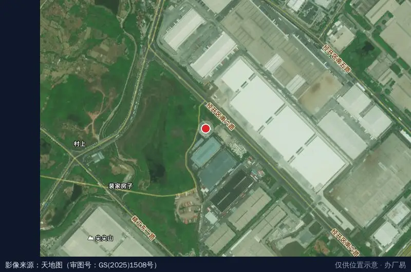 海凌达(龙泉)工业园卫星位置示意图