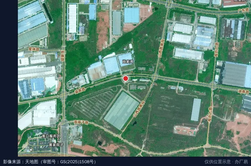 成都-阿坝工业园区标准厂房堤升项目卫星位置示意图
